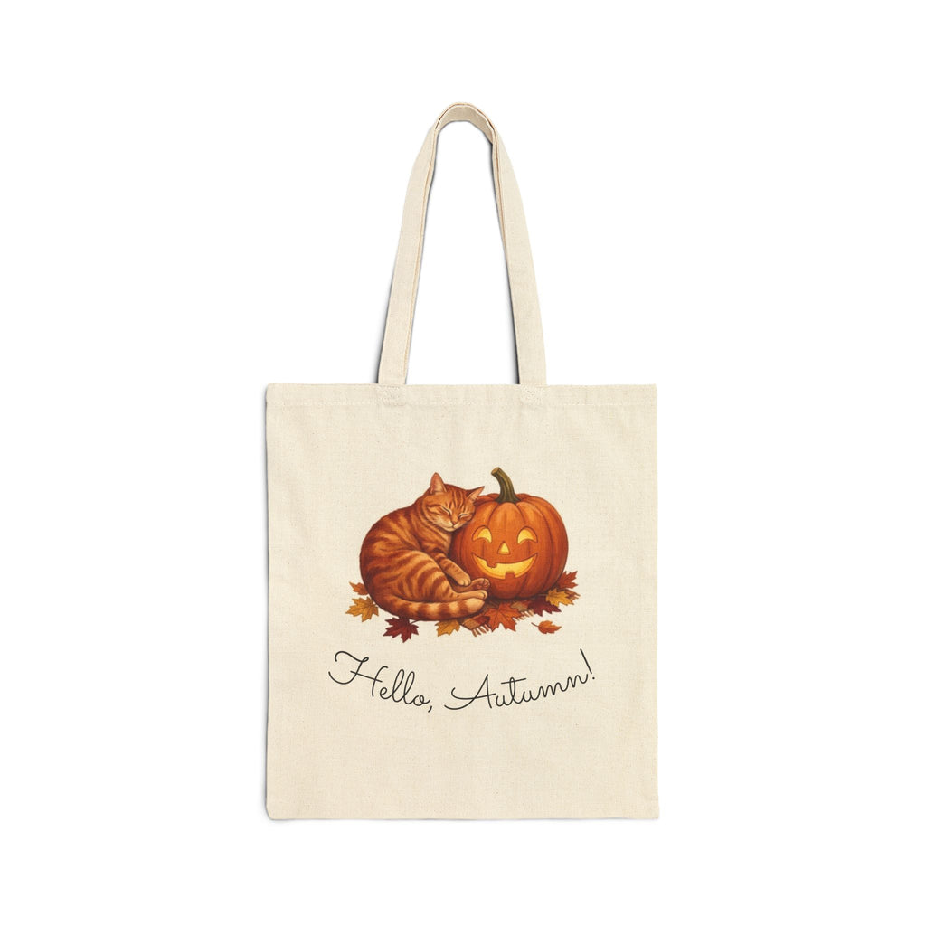 Autumn Cat / Jack-O'-Lantern Tote