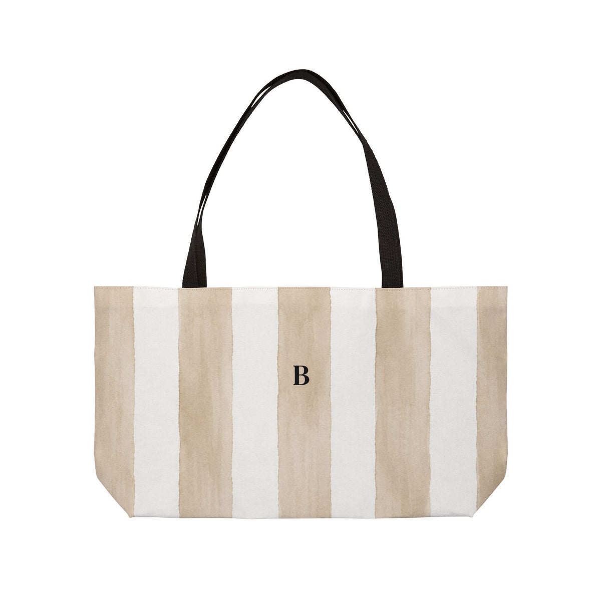 The Dunes Striped Weekender Tote Bag - Optional Monogram