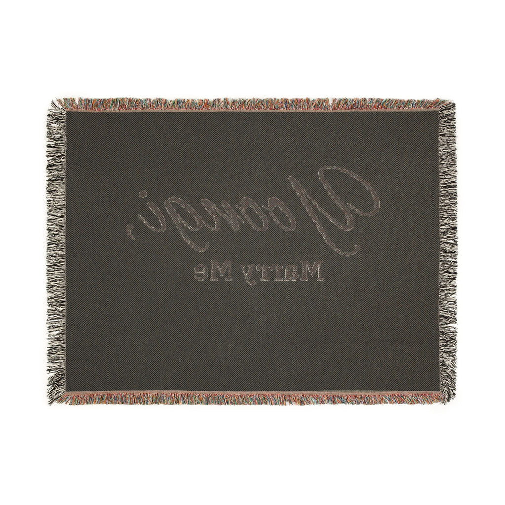 "Yoongi, Marry Me" OR Personalized Woven Blanket-Custom Proposal throw/tapestry