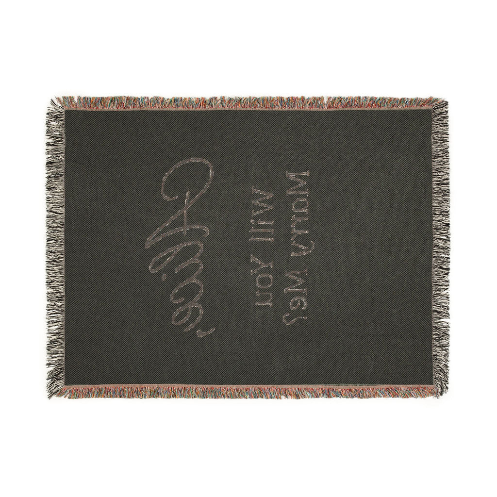Personalized 'Will You Marry Me?' Woven Blanket — Custom Name Proposal Throw