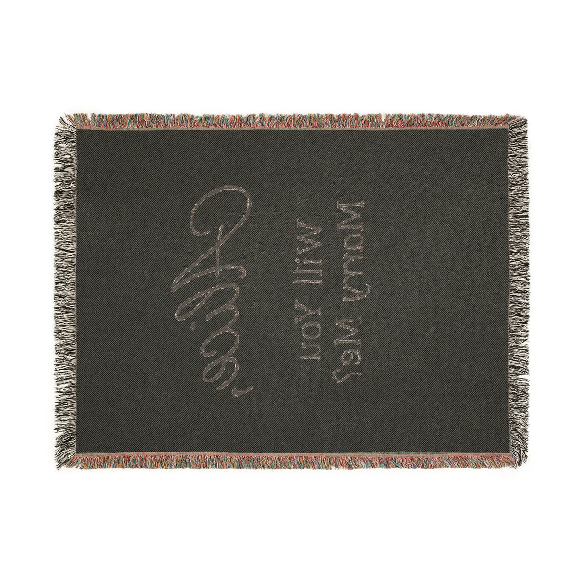 Personalized 'Will You Marry Me?' Woven Blanket — Custom Name Proposal Throw
