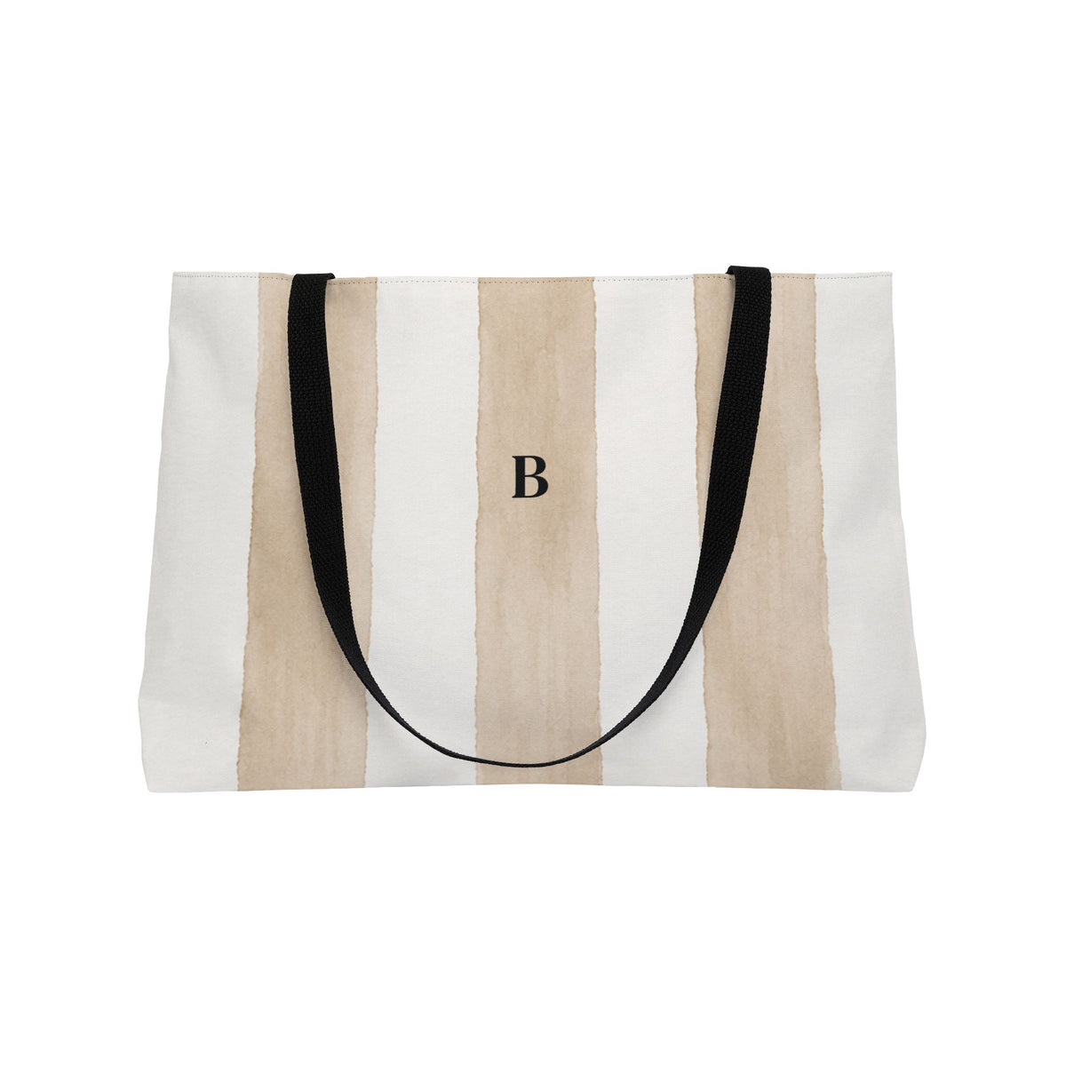 The Dunes Striped Weekender Tote Bag - Optional Monogram