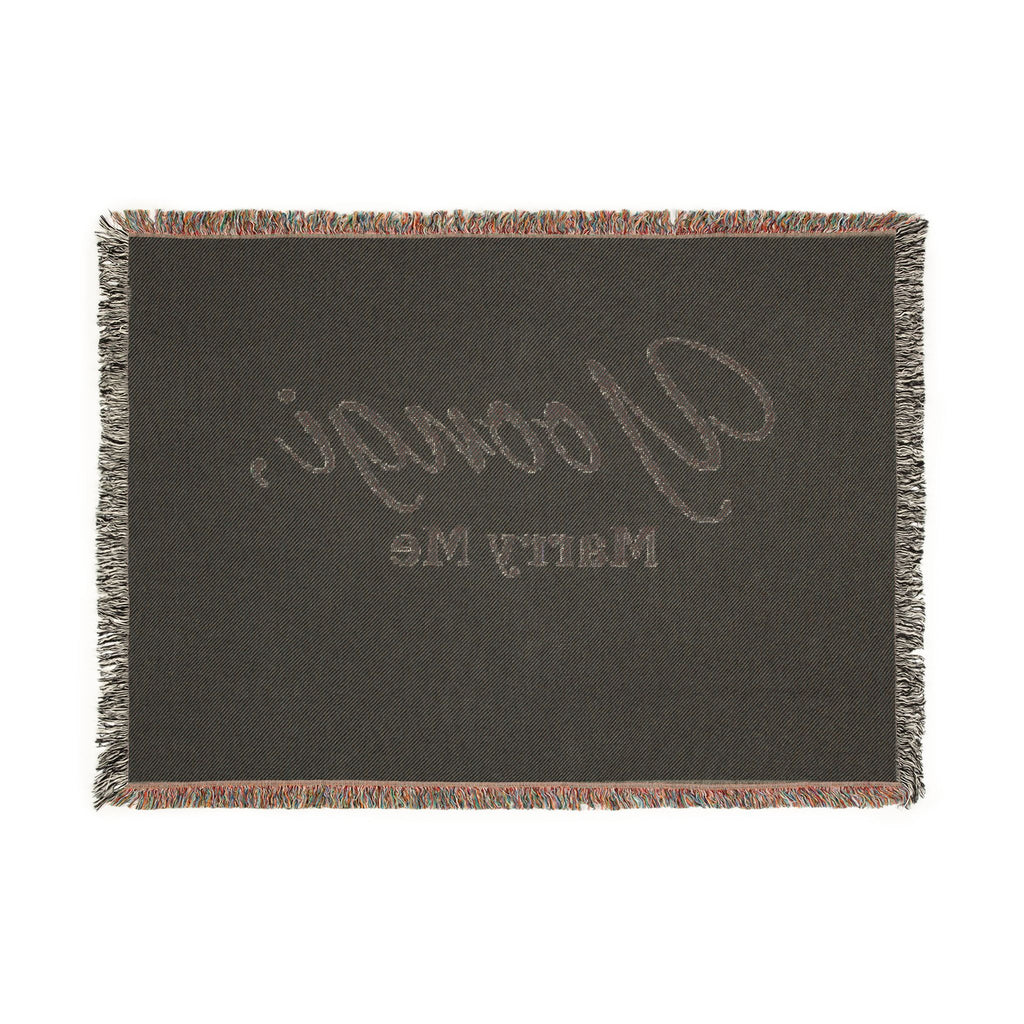 "Yoongi, Marry Me" OR Personalized Woven Blanket-Custom Proposal throw/tapestry