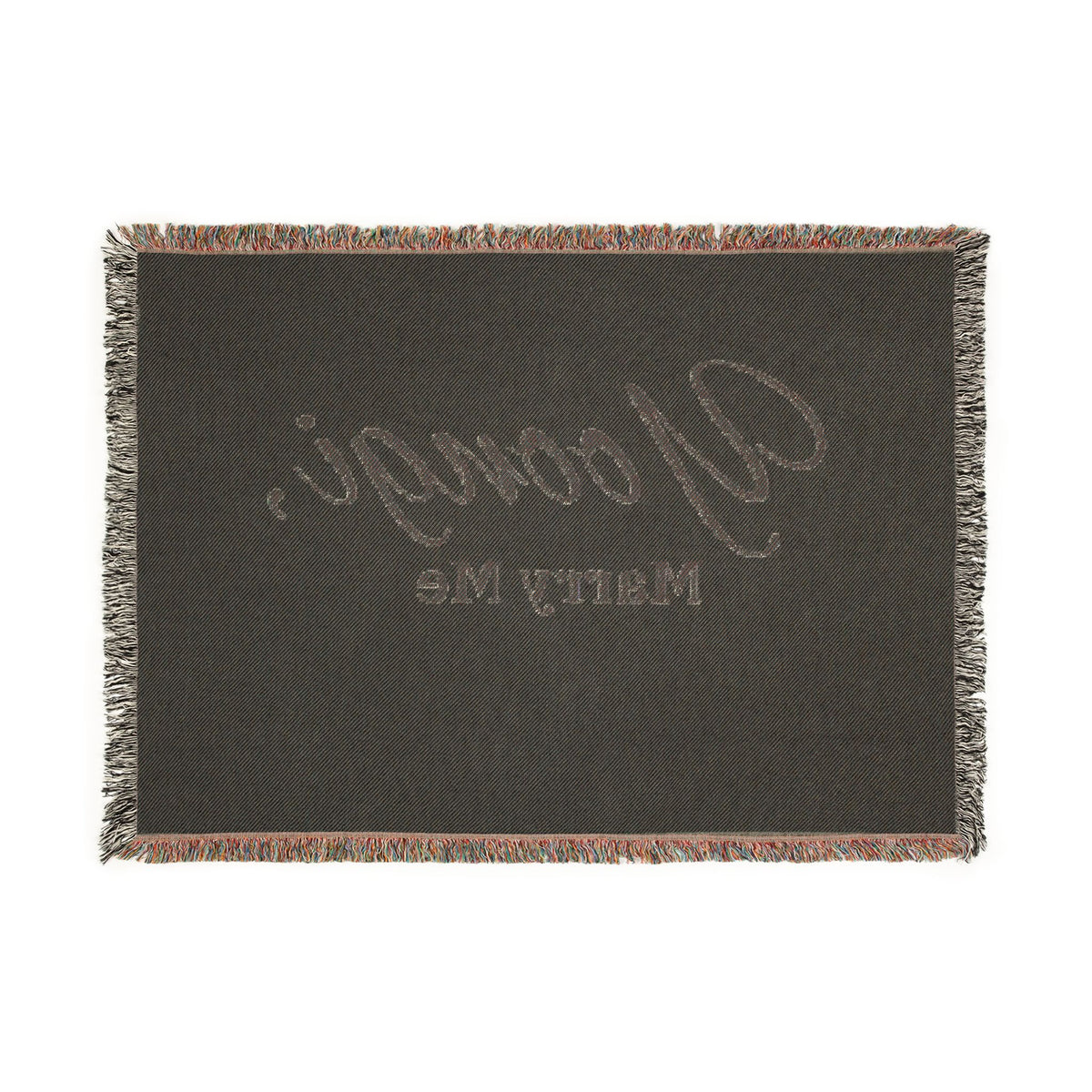 "Yoongi, Marry Me" OR Personalized Woven Blanket-Custom Proposal throw/tapestry