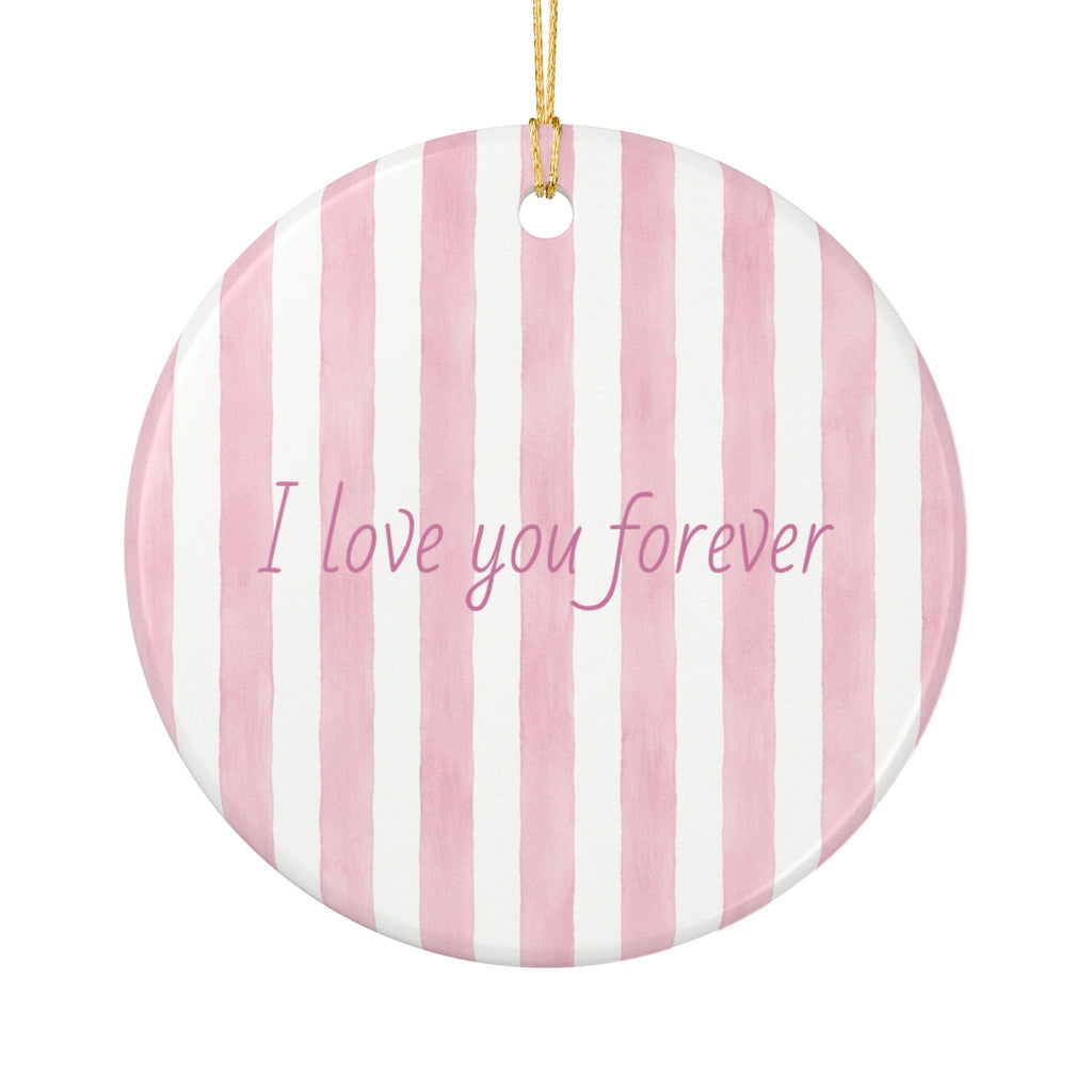 Engagement Gift- Couple Ceramic Ornament – Personalized Love Keepsake