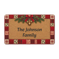 Personalized Christmas Holiday Doormat