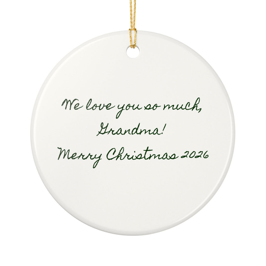 Grandma's Garden Personalized Ceramic Ornament – Custom Names & Year, 'Blooming Since' Christmas Gift