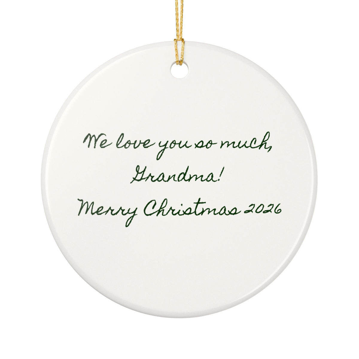 Grandma's Garden Personalized Ceramic Ornament – Custom Names & Year, 'Blooming Since' Christmas Gift