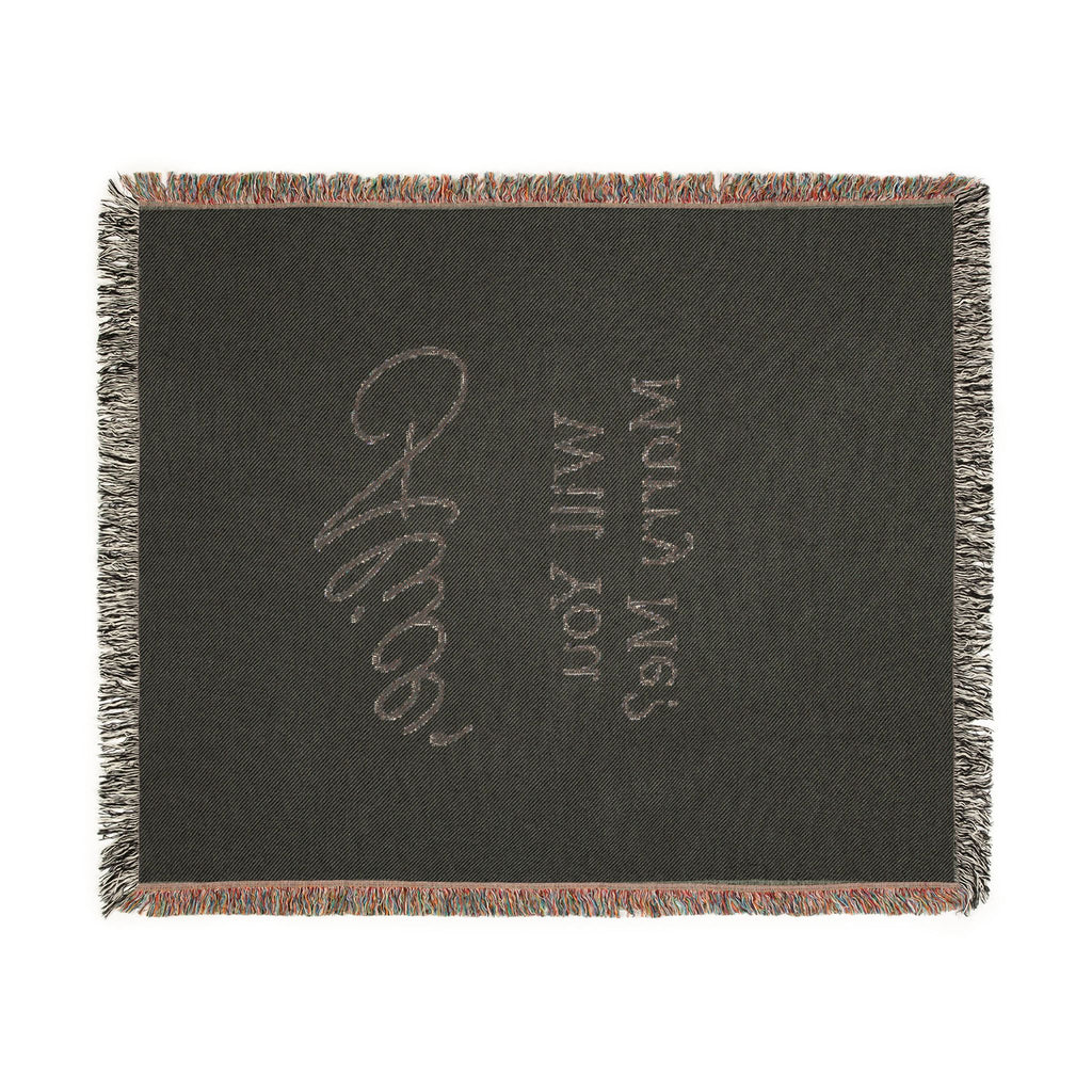 Personalized 'Will You Marry Me?' Woven Blanket — Custom Name Proposal Throw