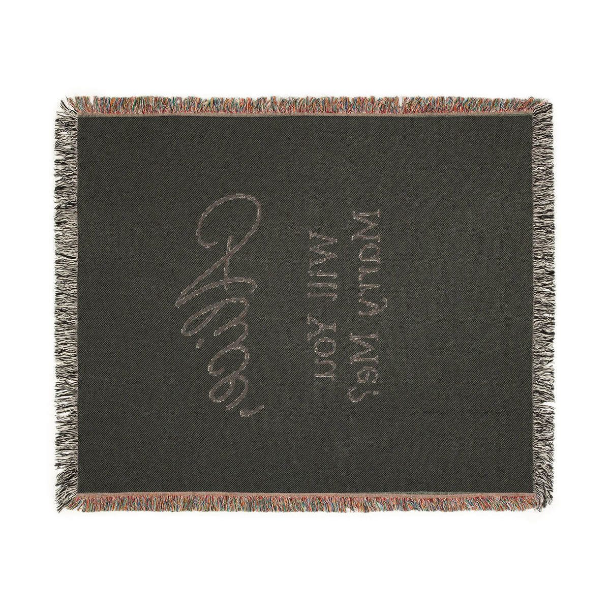 Personalized 'Will You Marry Me?' Woven Blanket — Custom Name Proposal Throw